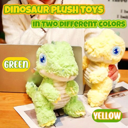 Green Dinosaur Stuffed Animal 12" Dino Plush Toys for Kids, Kawaii Dinosaur Plush Toys Pillow, Cute Plushie, Dino Stuffed Animals for Girls and Boys, Easter Basket Stuffers, Party Favors in Saudi Arabia