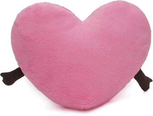 1 lb Weighted Heart Plush Pillow - 12 inch Stuffed Animal Weighted Plush Toy, Cute Valentine's Day Gift, Cuddle Heart Red/Pink in Saudi Arabia