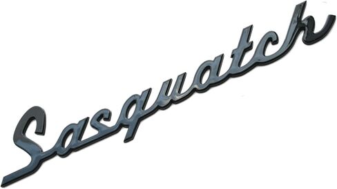 قطعة واحدة من لوحة اسم Sasquatch الكلاسيكية، شعار شارة ثلاثية الأبعاد متوافق مع Ford Bronco SUV/Sport (أسود) in Kuwait
