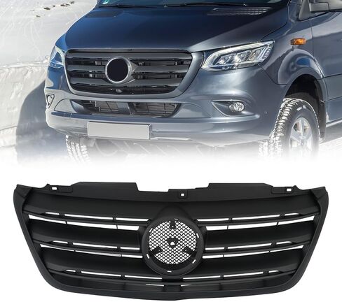 Front Bumper Upper Grille Compatible with 2019-2022 Sprinter 2500 3500 1500 3500XD Replacement for 91088526009K83 MB1200206 in Saudi Arabia
