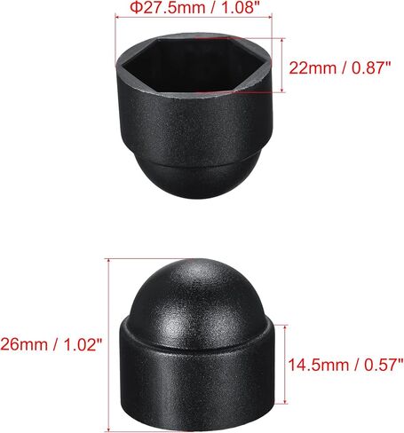 uxcell Plastic Dome Nut Protection Cap Covers, M5 Nut Cover White 100pcs in Saudi Arabia