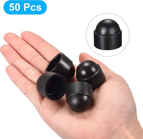 uxcell Plastic Dome Nut Protection Cap Covers, M5 Nut Cover White 100pcs in Saudi Arabia