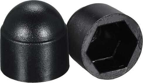 uxcell Plastic Dome Nut Protection Cap Covers, M5 Nut Cover White 100pcs in Saudi Arabia