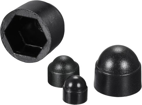 uxcell Plastic Dome Nut Protection Cap Covers, M5 Nut Cover White 100pcs in Saudi Arabia