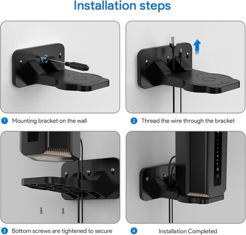 Starlink Gen 3 Mount, 2 in 1 Starlink Wall Mount for Starlink Gen 3 Mesh Router and Power, Starlink Wall Holder for Gen 3 High Performance WiFi Router and Power, Starlink V3 Mounting Kit in Kuwait