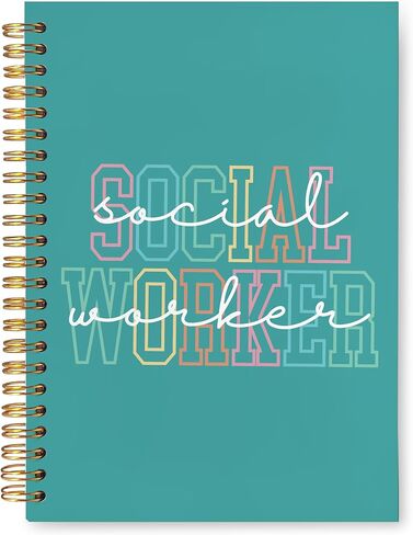 Social Worker Gifts Journal, Social Worker Notebook, School Social Worker Must Haves, Social Worker Gifts for Women, Social Worker Office Decor, Hardcover Spiral Notebook 5.5x8.3 Inch in Saudi Arabia