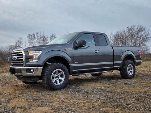 RockTrix RT112 20 inch Wheel Compatible with 2009-2024 Ford F150 18x9 6x135 Wheels (-12mm Offset, 4.5in Backspace) 87.1mm Bore, Black Wheels, Also fits 2022+ Bronco Raptor Rims in Saudi Arabia