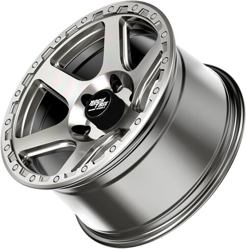 RockTrix RT112 20 inch Wheel Compatible with 2009-2024 Ford F150 18x9 6x135 Wheels (-12mm Offset, 4.5in Backspace) 87.1mm Bore, Black Wheels, Also fits 2022+ Bronco Raptor Rims in Saudi Arabia