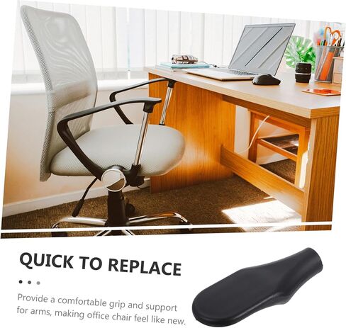 NUOBESTY 4pcs Office Armrest Replacement for Chairs Comfortable Ergonomic Design for Enhanced Support and Easy Installation Parts for Office Furniture in Saudi Arabia