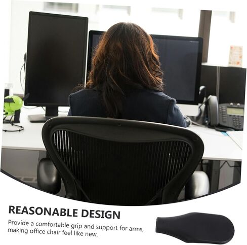 NUOBESTY 4pcs Office Armrest Replacement for Chairs Comfortable Ergonomic Design for Enhanced Support and Easy Installation Parts for Office Furniture in Saudi Arabia