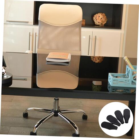 NUOBESTY 4pcs Office Chair Armrest Replacement Elegant Design for Improved Support and Comfort Easy Installation for Various Chair Models Modern Aesthetic for Professional Office Decor in Saudi Arabia