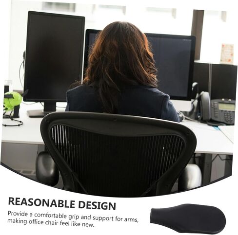 NUOBESTY 4pcs Office Chair Armrest Replacement Elegant Design for Improved Support and Comfort Easy Installation for Various Chair Models Modern Aesthetic for Professional Office Decor in Saudi Arabia