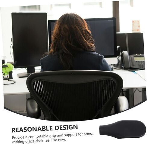 4pcs Ergonomic Office Chair Armrest Pads Comfortable Replacement Parts for Enhanced Support and Easy Installation Compatible Desk Chairs in Saudi Arabia