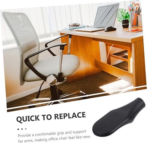 Uonlytech 4pcs Office Chair Armrest Replacement Comfort Support for Office Chairs Easy Installation Ergonomic Armrests for Enhanced in Saudi Arabia