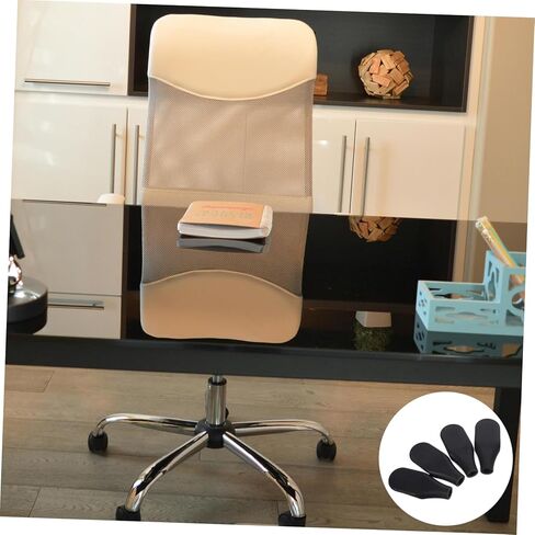 4pcs Comfortable Office Chair Armrest Replacement Parts Ergonomic Handles for Enhanced Support Easy Installation Compatible Various Office Furniture Models in Saudi Arabia