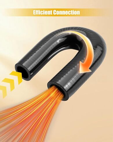 180 Degree Coupler U Bend Shape Elbow Silicone Hose Inner Diameter 3 Inch(76mm) Thicknesses 4-ply(5.4mm) Reinforced for Engine Turbo Intake Boots Coupling Intercooler Throttle Body Industrial Tube in Saudi Arabia