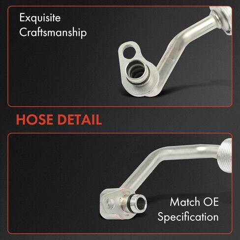 A-Premium Turbocharger Coolant Line Compatible with BMW 330e, 330i, 330i GT xDrive, 330i xDrive, 530i, 530i xDrive, 430i, 430i xDrive, 430i xDrive Gran Coupe, X3, 230i, 230i xDrive, X4, Supply in Saudi Arabia