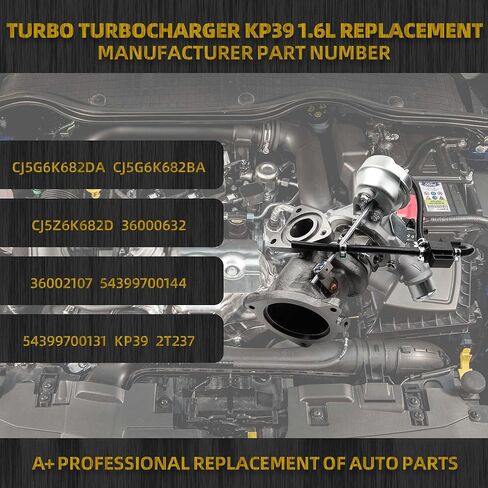 Dasbecan KP39 1.6L Turbo Turbocharger repair kits Turbocharger W/gaskets Compatible with Ford Escape 2013-2016,Fiesta 2014-2019,Fusion 2013-2014,Transit Connect 2014-2016,Replace# CJ5G6K682DA in Saudi Arabia
