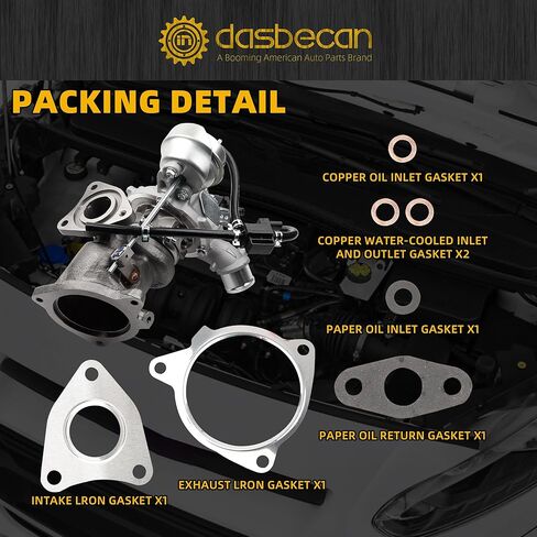 Dasbecan KP39 1.6L Turbo Turbocharger repair kits Turbocharger W/gaskets Compatible with Ford Escape 2013-2016,Fiesta 2014-2019,Fusion 2013-2014,Transit Connect 2014-2016,Replace# CJ5G6K682DA in Saudi Arabia