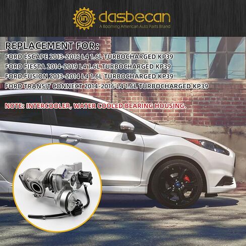 Dasbecan KP39 1.6L Turbo Turbocharger repair kits Turbocharger W/gaskets Compatible with Ford Escape 2013-2016,Fiesta 2014-2019,Fusion 2013-2014,Transit Connect 2014-2016,Replace# CJ5G6K682DA in Saudi Arabia