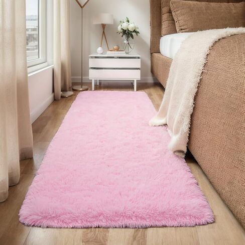 Soft Area Rugs for Bedroom Living Room, Modern Shag Rug Fluffy Carpets, Abstract Plush Fuzzy Bedside Rug, Aesthetic Indoor Floor Rug for Kids Girls Dorm Room Home Decor, Black 2x3 Feet in Saudi Arabia