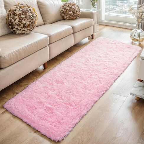 Soft Area Rugs for Bedroom Living Room, Modern Shag Rug Fluffy Carpets, Abstract Plush Fuzzy Bedside Rug, Aesthetic Indoor Floor Rug for Kids Girls Dorm Room Home Decor, Black 2x3 Feet in Saudi Arabia