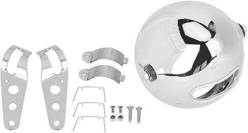 5.75in Headlight Housing, Motorcycle LED Headlamp Shell Cover, Aluminum Alloy Headlight Shell for, Durable Anti Wear Motorcycle Modification Accessory in Saudi Arabia
