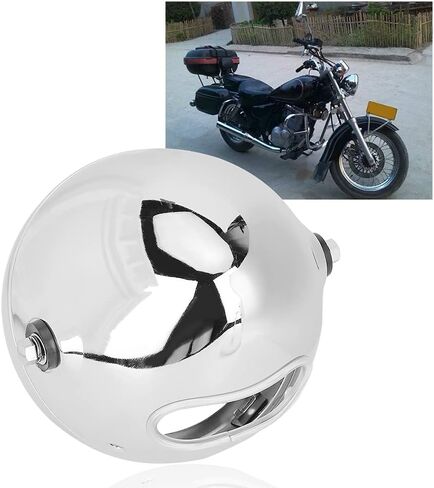 5.75in Headlight Housing, Motorcycle LED Headlamp Shell Cover, Aluminum Alloy Headlight Shell for, Durable Anti Wear Motorcycle Modification Accessory in Saudi Arabia