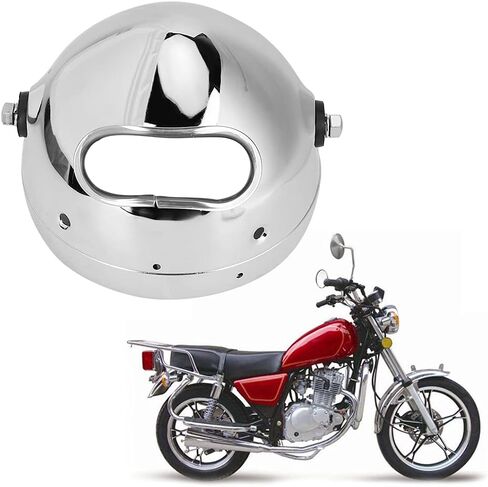 5.75in Headlight Housing, Motorcycle LED Headlamp Shell Cover, Aluminum Alloy Headlight Shell for, Durable Anti Wear Motorcycle Modification Accessory in Saudi Arabia