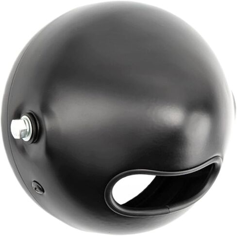 Bulbs 5.75 Inch Motorcycle Headlight Side Mount Round Headlight Housing Cover Headlamp Lighthouse Head Light Shell Fit For Harley Universal(Matte Black) in Kuwait