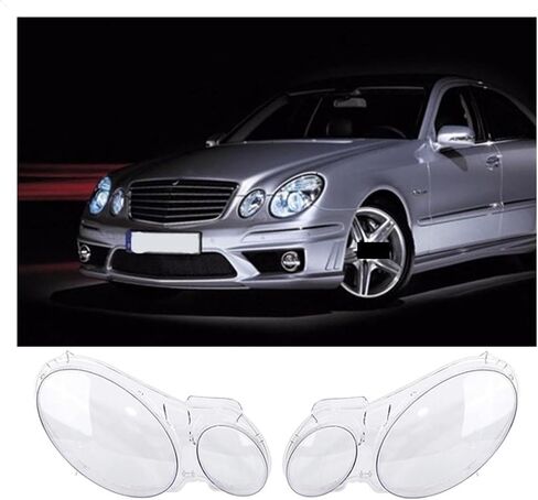 سيارة الجبهة عدسة المصباح الأمامي غطاء زجاجي E Class W211 E240 E200 E350 E280 E300 2002-2008 كشافات غطاء للعدسات (نمط B) in Saudi Arabia