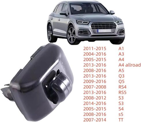 2Pcs Inner Sun Visor Snap Hooks (Upgraded) - Gray OEM 8E0857562 & 8U0857562A, Fit for A1/A3/S3/A4/S4/A5/S5/Q3/Q5/TT/RS3/RS4/RS5 in Saudi Arabia