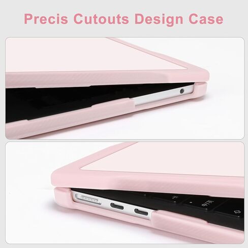 MOSISO Compatible with MacBook Air 13 inch Case 2025 2024 2023 2022 M4 A3240 M3 A3113 M2 A2681, Soft TPU Bumper Hard Shell&Keyboard Skin&Screen Film for MacBook Air 13.6 inch Case, Chalk Pink in Saudi Arabia