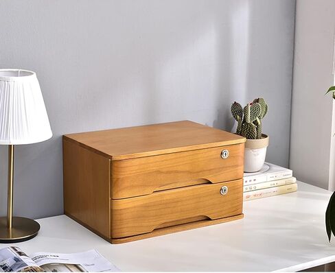 File Cabinet, Desktop Storage, Organizer, with Key, Office Supplies Storage Box, Storage Unit, Can Store Miscellaneous Goods/A4 Documents/Mail, Office Storage (4 Layer) in Saudi Arabia
