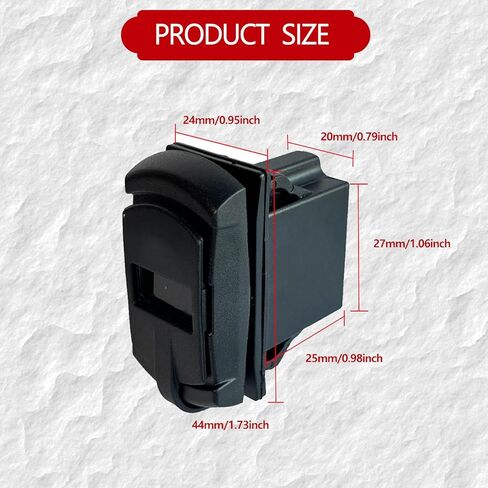 3.0 USB Type C Port Outlet with Voltmeter Plug & Play Rocker Switch Fit Yamaha Wolverine RMAX2/4 X2/X4 2018-2025, Fast Charger Waterproof in Saudi Arabia