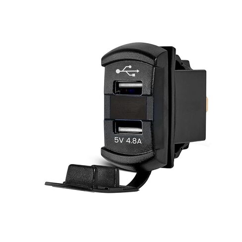 3.0 USB Type C Port Outlet with Voltmeter Plug & Play Rocker Switch Fit Yamaha Wolverine RMAX2/4 X2/X4 2018-2025, Fast Charger Waterproof in Saudi Arabia