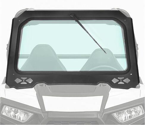 HECASA Full Vented Glass Windshield with Wiper Compatible With 2014 - 2018 Polaris RZR 900 1000 Trail, S, XP Turbo 2 and 4 seat in Saudi Arabia