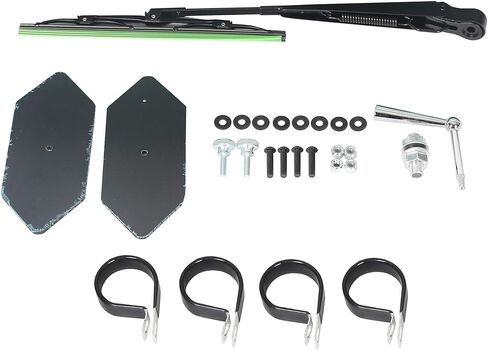 HECASA Full Vented Glass Windshield with Wiper Compatible With 2014 - 2018 Polaris RZR 900 1000 Trail, S, XP Turbo 2 and 4 seat in Saudi Arabia
