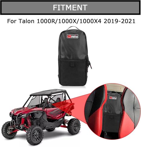 ملحقات PSLER Talon 1000، حقيبة تخزين حقيبة المقعد المركزية Talon بين حقيبة كتف المقعد لـ Talon 1000R 1000X 1000X4 2019-2021 (أسود) in Kuwait