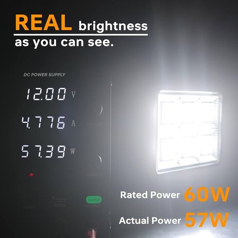 مصابيح عمل LED للجرارات، ضوء عمل LED لشاحنة ATV للمركبات على الطرق الوعرة، 6 بوصة، 12000LM، 12 فولت، قطعتان (فيضان) in Kuwait