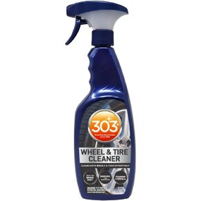 303 Products Wheel and Tire Cleaner - Cleans Both Wheels and Tires Effectively - Tough on Brake Dust - Removes Tire Browning - Foaming Formula, 15.5 fl. oz. (30596CSR) Packaging May Vary in Saudi Arabia