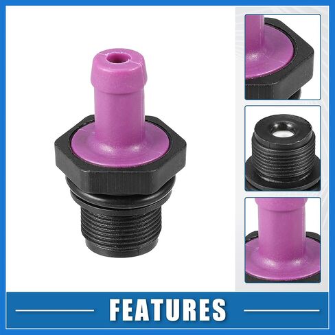 PCV Valve Grommet Exhaust Positive Crankcase Ventilation Fittings No.118105H71A for Nissan Versa Kicks Purple and Black Auto Accessories in Saudi Arabia