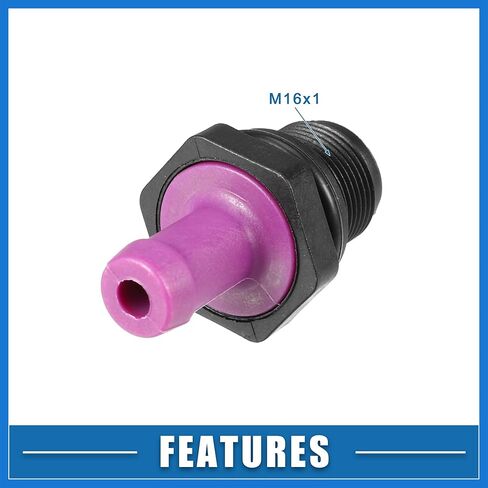 PCV Valve Grommet Exhaust Positive Crankcase Ventilation Fittings No.118105H71A for Nissan Versa Kicks Purple and Black Auto Accessories in Saudi Arabia