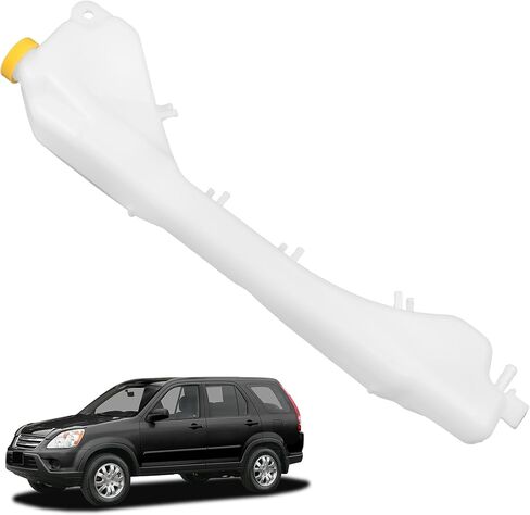 Front Engine Coolant Overflow Recovery Reservoir Tank with Cap Compatible with 2002-2006 Honda CR-V EX/LX/SE Replaces 603-810 19101PNB000 in Saudi Arabia