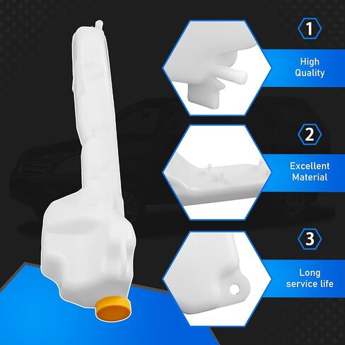 Front Engine Coolant Overflow Recovery Reservoir Tank with Cap Compatible with 2002-2006 Honda CR-V EX/LX/SE Replaces 603-810 19101PNB000 in Saudi Arabia