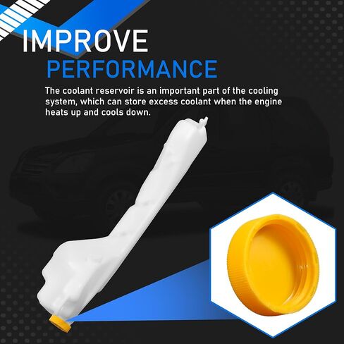 Front Engine Coolant Overflow Recovery Reservoir Tank with Cap Compatible with 2002-2006 Honda CR-V EX/LX/SE Replaces 603-810 19101PNB000 in Saudi Arabia