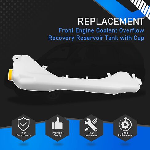 Front Engine Coolant Overflow Recovery Reservoir Tank with Cap Compatible with 2002-2006 Honda CR-V EX/LX/SE Replaces 603-810 19101PNB000 in Saudi Arabia