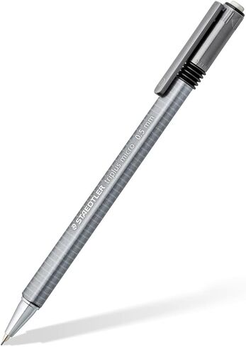 STAEDTLER triplus micro 0.5mm Lead Retractable Mechanical Pencil with Twist Eraser, Writing, Drawing, Drafting, 3-Pack, 77427BK3A6 in Kuwait