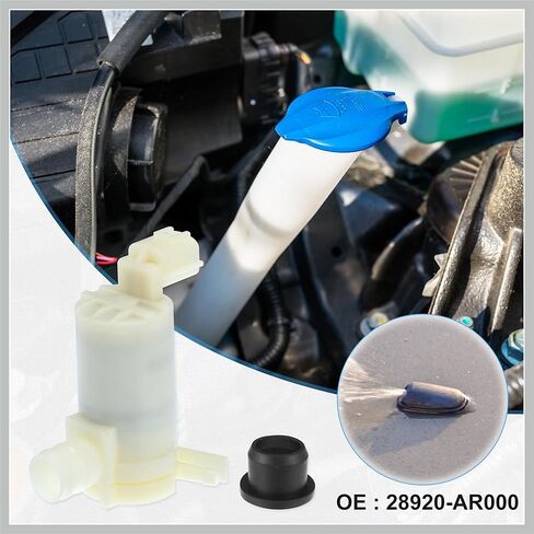 Car Windshield Washer Motor Pump Replacement Fit for NISSAN 350Z - Pack of 1 White Replacement Car Parts in Saudi Arabia