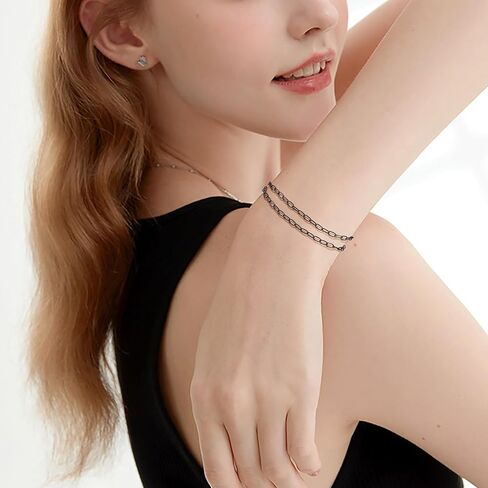 pandahall 16.4 قدم الأسود المقاوم للصدأ سلاسل مشبك الورق البيضاوي رابط سلاسل معدنية مع حلقات القفز جراد البحر المشابك DIY سوار قلادة صنع المجوهرات in Kuwait